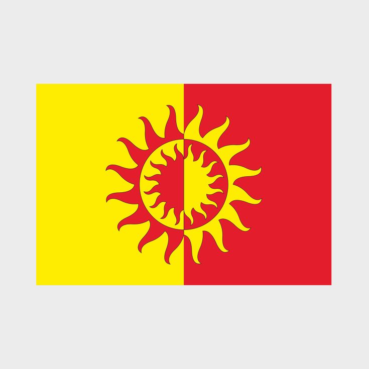 Флаг среднего размера односторонний, Блэкаут Солнцево