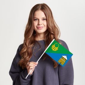 Флаг малый двусторонний с подкладкой Силина