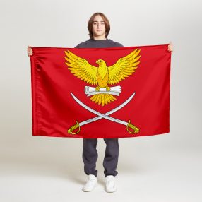 Флаг стандартный односторонний прямая печать Сокол