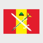 Флаг среднего размера односторонний, Блэкаут Рязанский