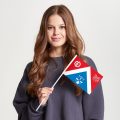 Флаг малый двусторонний Савёловский