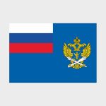 Флаг большой двусторонний Роскомнадзор