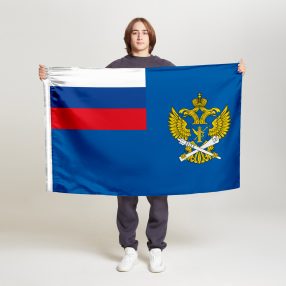 Флаг стандартный односторонний прямая печать Роскомнадзор