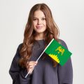Флаг малый двусторонний Раменок