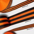 НФ-00049427_01.Лента_Георгиевская_50см_х_3,5cм_Лента_ткацкая_полиэфирная_жаккард_3,5_см