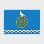 Флаг среднего размера двусторонний, Блэкаут Алексеевского района