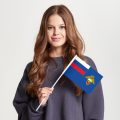 Флаг малый односторонний прямая печать Главное управление специальных программ Президента РФ