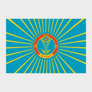 Флаг большой двусторонний Астана