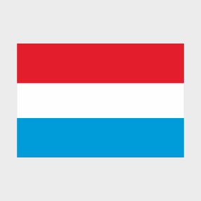 Флаг среднего размера односторонний, прямая печать Люксембург