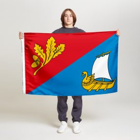 Флаг стандартный двусторонний с подкладкой Старого Крюкова