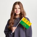 Флаг малый двусторонний Юго-Восточного административного округа