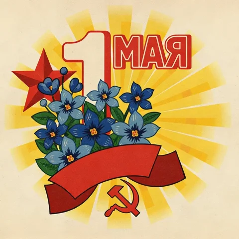 Готовый макет к 1 мая