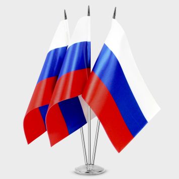 Подставка настольная металлическая с основанием, 3 штока, 40 см