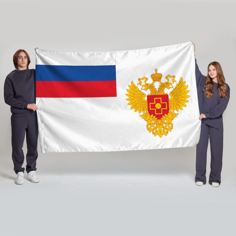 Флаг большой односторонний Федеральное медико-биологическое агентство