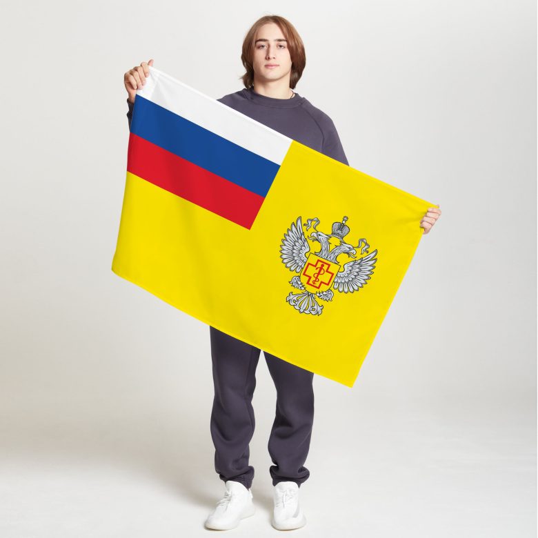 Флаг стандартный двусторонний, Блэкаут Федеральная служба по надзору в сфере защиты прав потребителей и благополучия человека