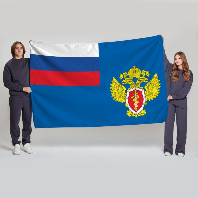 Флаг большой двусторонний, Блэкаут Федеральная служба РФ по контролю за оборотом наркотиков