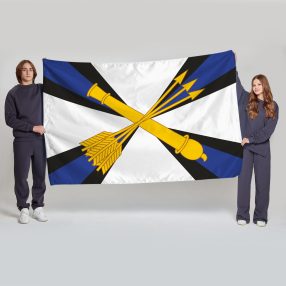 Флаг большой двусторонний Войска ПВО Сухопутных войск РФ