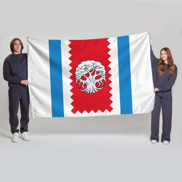 Флаг большой двусторонний Западного Дегунина