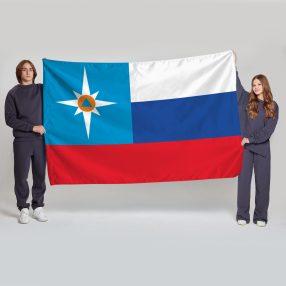 Флаг большой двусторонний МЧС России