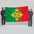 Флаг большой односторонний с прямой печатью Преображенского