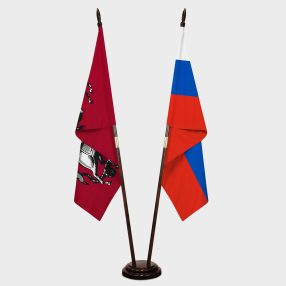 Стойка двойная напольная в сборе, навершие «Капля», из бука, разные цвета