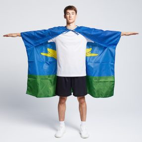 Накидка-флаг на завязках