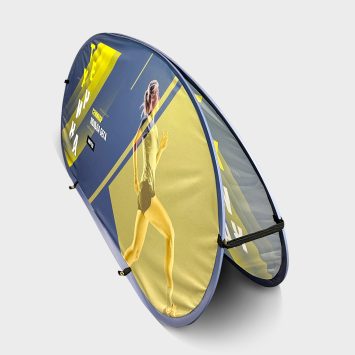 Мобильный напольный баннер 73х144см, основание из пластика