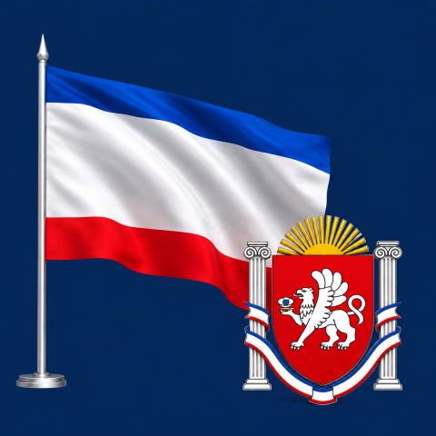 Государственный флаг и герб Республики Крым: история, описание, значение