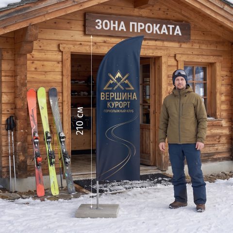 НФ-00033733_Флагшток_Виндер_Парус_2,1м