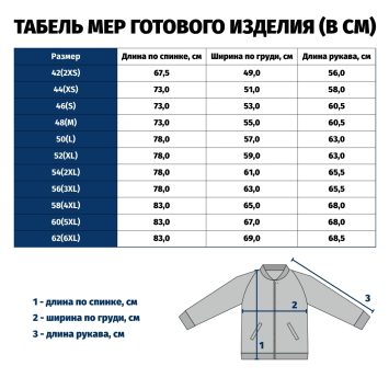 Джемпер (бомбер) унисекс на молнии, рукав втачной