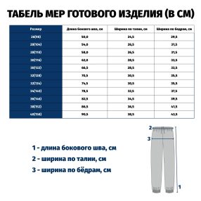 Брюки детские с карманами манжеты низа из основного материала