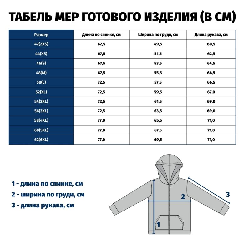 Джемпер (худи) унисекс на молнии, с капюшоном, низ и манжеты из рибаны